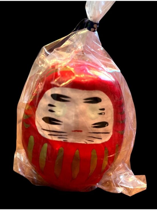 Yoshida Daruma Shop Other - Japanese Red Daruma Doll Perseverance Good Luck Charm Paper Mache